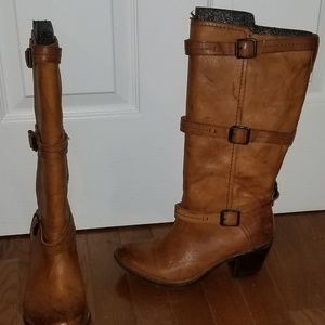 Frye Tan/Brown Leather Boots